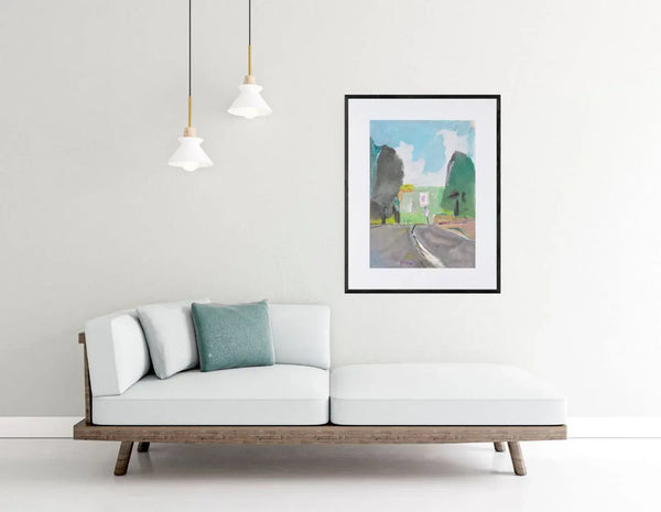 Al margine del giorno - Original Italian Landscape - Fondazione Gottarelli Italian Art