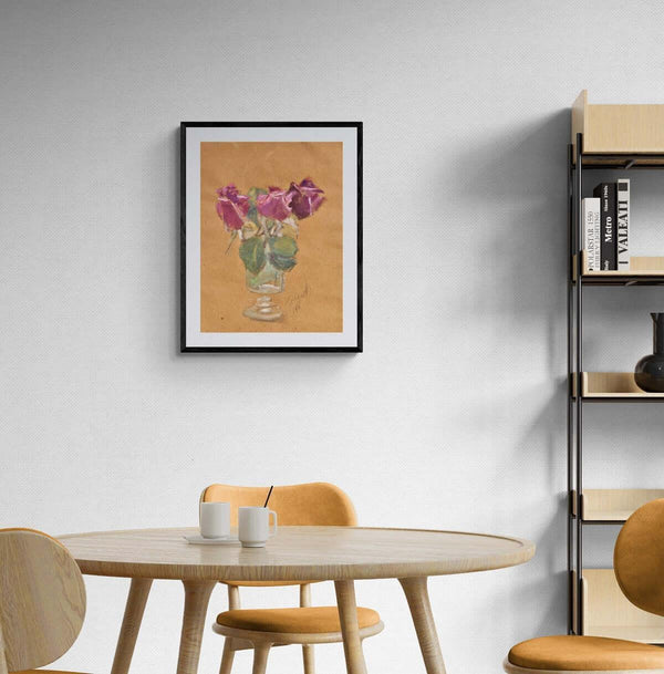 Attimi di poesia - Original Italian Floral Painting - Fondazione Gottarelli Italian Art