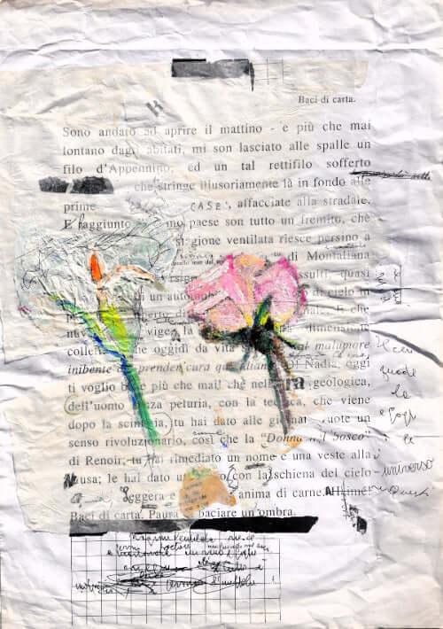 Balbettio letterario - Original Italian Collage - Fondazione Gottarelli Italian Art