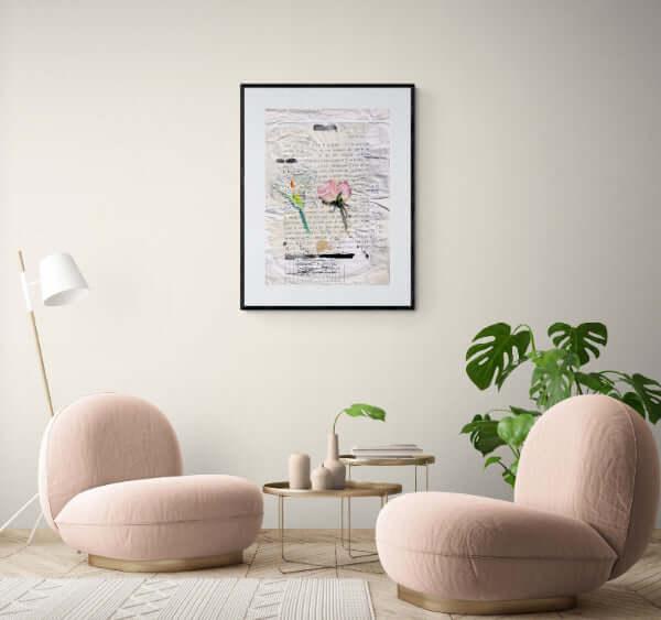 Balbettio letterario - Original Italian Collage - Fondazione Gottarelli Italian Art