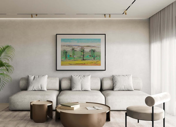 Case fra gli alberi - Original Italian Art - Fondazione Gottarelli Italian Art