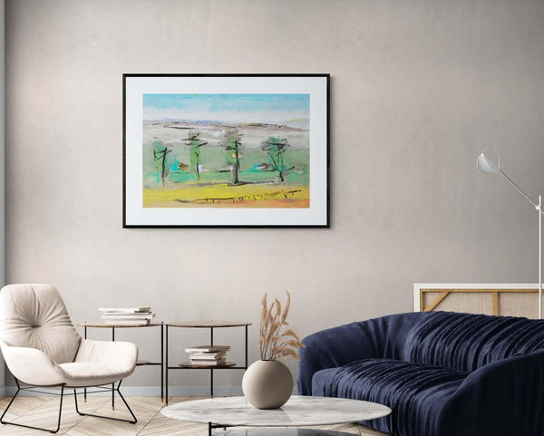 Case fra gli alberi - Original Italian Art - Fondazione Gottarelli Italian Art