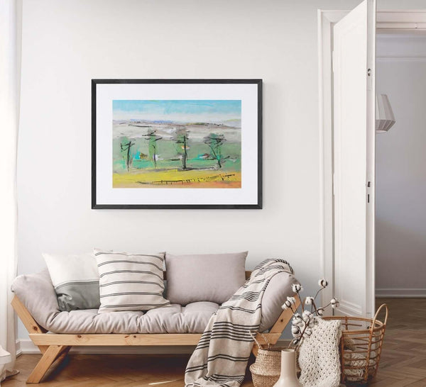 Case fra gli alberi - Original Italian Art - Fondazione Gottarelli Italian Art