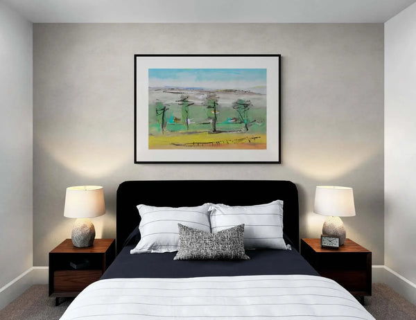 Case fra gli alberi - Original Italian Art - Fondazione Gottarelli Italian Art