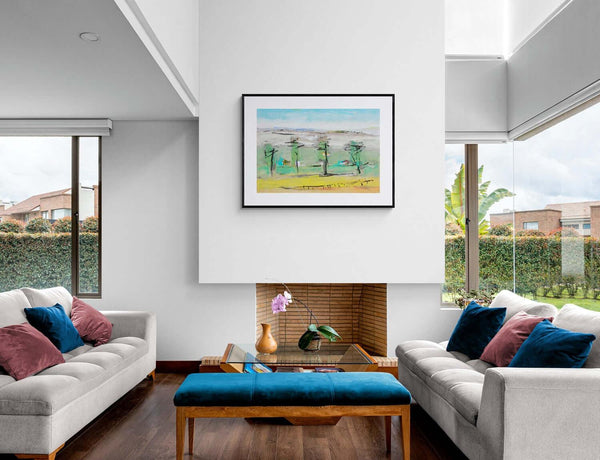 Case fra gli alberi - Original Italian Art - Fondazione Gottarelli Italian Art