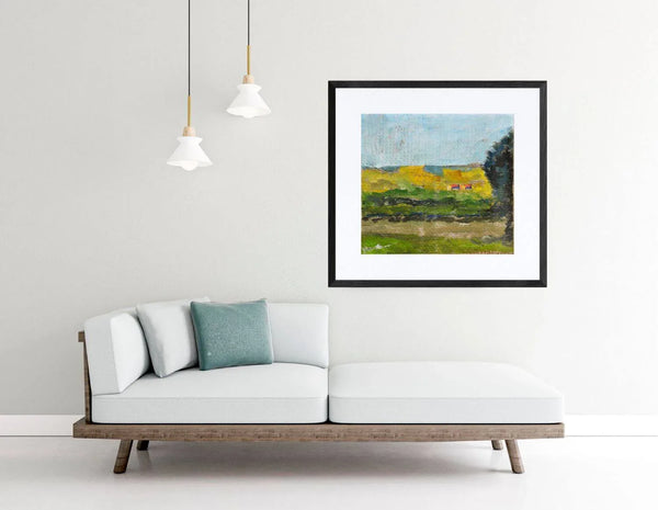 Case in lontananza - Original Italian Landscape - Fondazione Gottarelli Italian Art