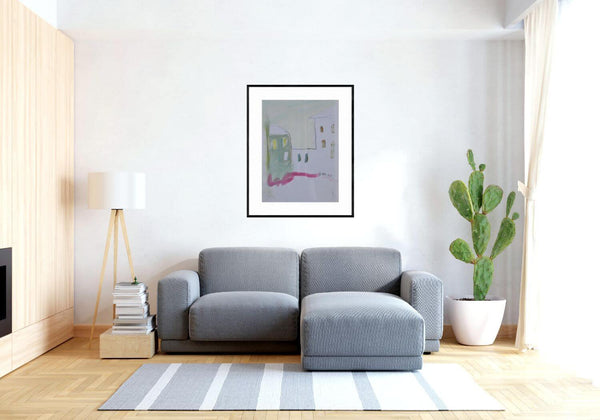 Case in trasparenza - Original Italian Drawing - Fondazione Gottarelli Italian Art