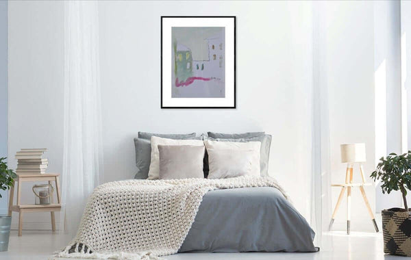 Case in trasparenza - Original Italian Drawing - Fondazione Gottarelli Italian Art