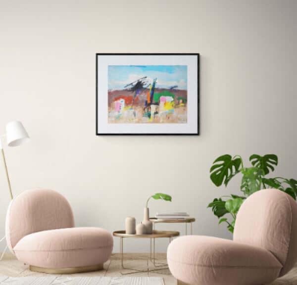 Case nel colore - Original Italian Painting - Fondazione Gottarelli Italian Art