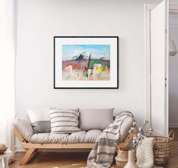 Case nel colore - Original Italian Painting - Fondazione Gottarelli Italian Art