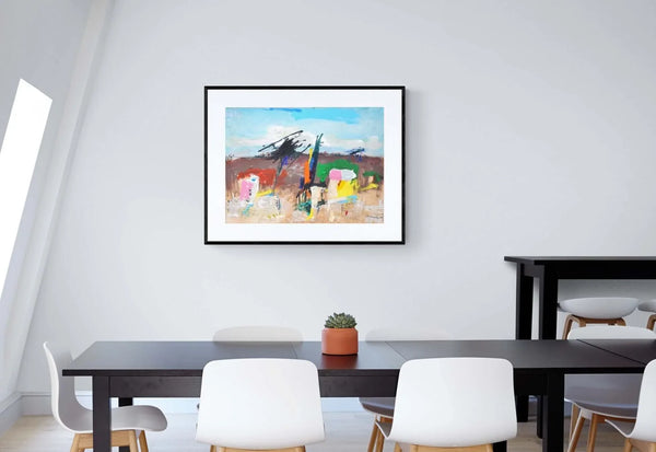 Case nel colore - Original Italian Painting - Fondazione Gottarelli Italian Art