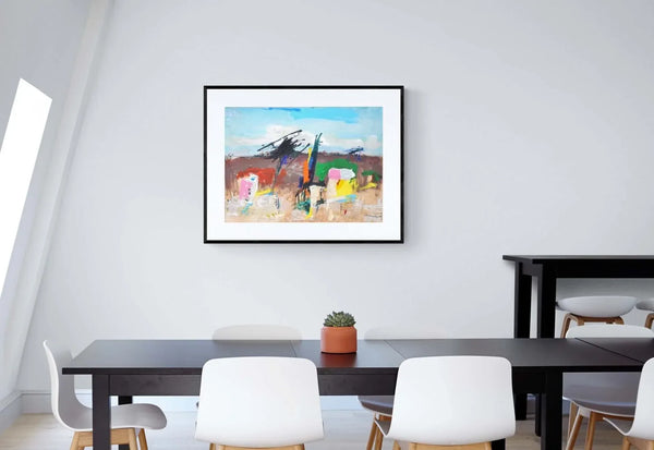 Case nel colore - Original Italian Painting - Fondazione Gottarelli Italian Art
