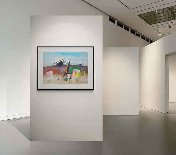 Case nel colore - Original Italian Painting - Fondazione Gottarelli Italian Art