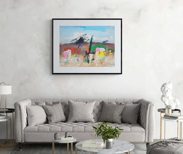 Case nel colore - Original Italian Painting - Fondazione Gottarelli Italian Art