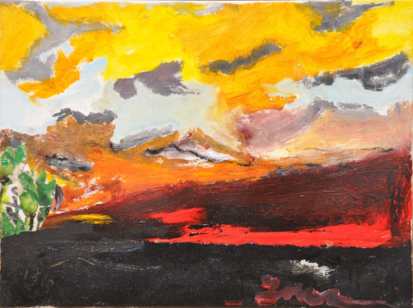 Cielo al tramonto - Vista dell'opera d'arte senza cornice