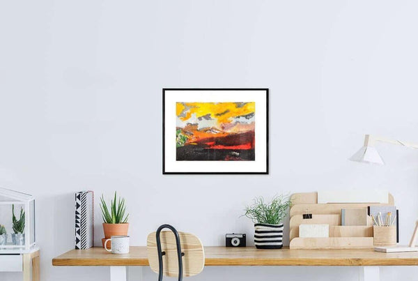 Cielo al tramonto - Original Italian Landscape - Fondazione Gottarelli Italian Art