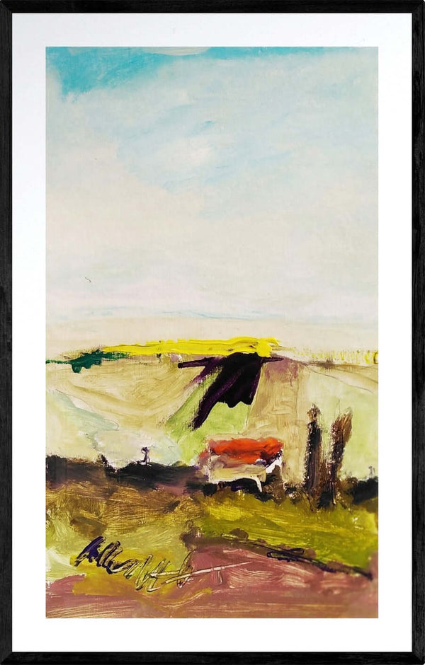 Cielo limpido - Opera d'arte acrilico su tela di Tonino Gottarelli, 50x30 cm (19,6x11,8 in)