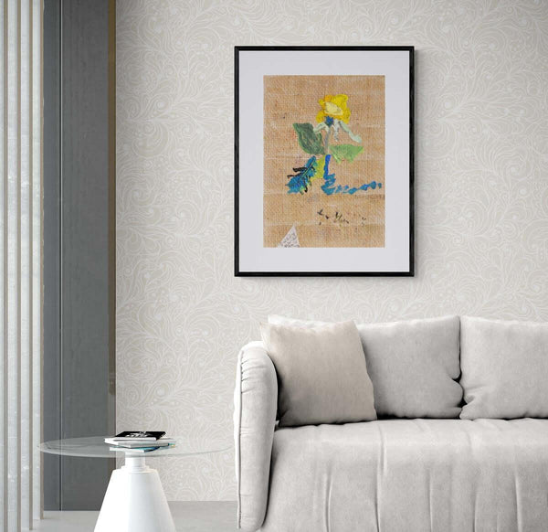 Detto in poesia - Original Italian Floral Painting - Fondazione Gottarelli Italian Art