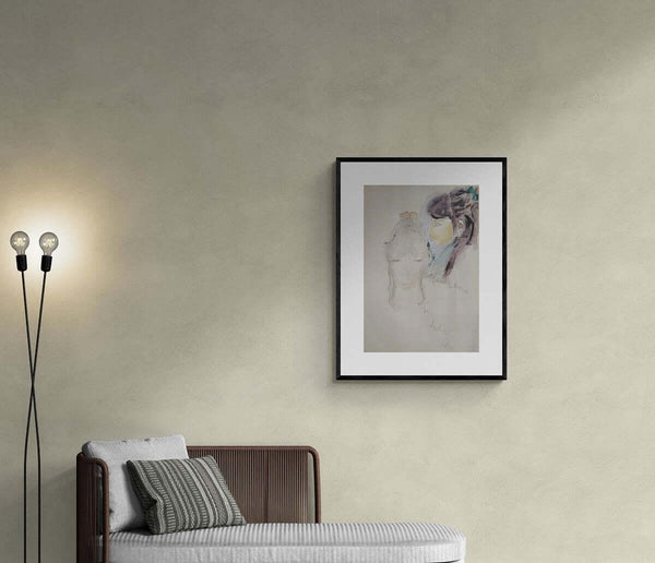 Di faccia e di profilo - Original Italian Drawing - Fondazione Gottarelli Italian Art