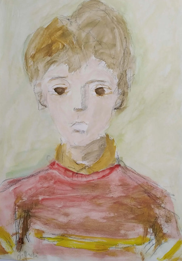 Di fronte - Original Italian Portrait - Fondazione Gottarelli Italian Art