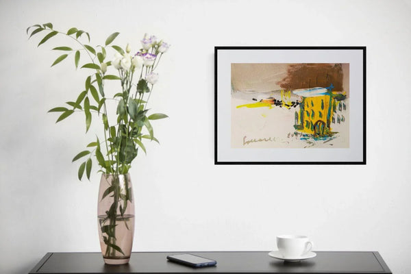 Dipingere l'inverno - Original Italian Landscape - Fondazione Gottarelli Italian Art