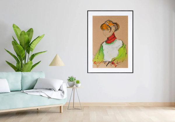 Donna che legge - Original Italian Portrait - Fondazione Gottarelli Italian Art