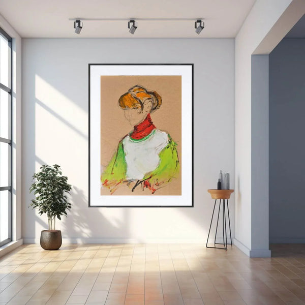 Donna che legge - Original Italian Portrait - Fondazione Gottarelli Italian Art