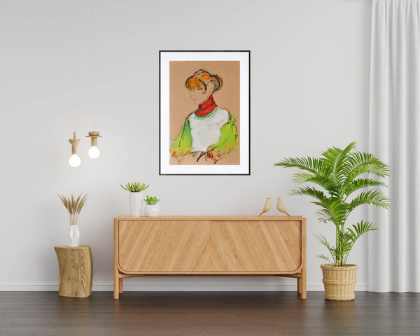 Donna che legge - Immagine di una donna che legge e i cappelli raccolti.