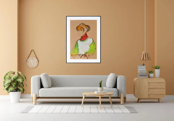 Donna che legge - Original Italian Portrait - Fondazione Gottarelli Italian Art