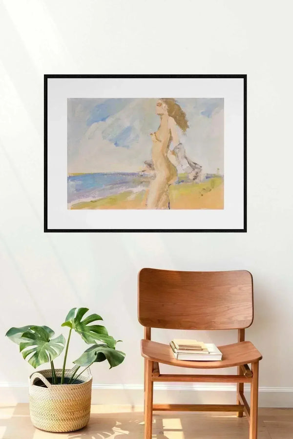 Eleganza in riva al mare - Original Italian Portrait - Fondazione Gottarelli Italian Art