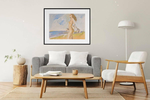 Eleganza in riva al mare - Original Italian Portrait - Fondazione Gottarelli Italian Art