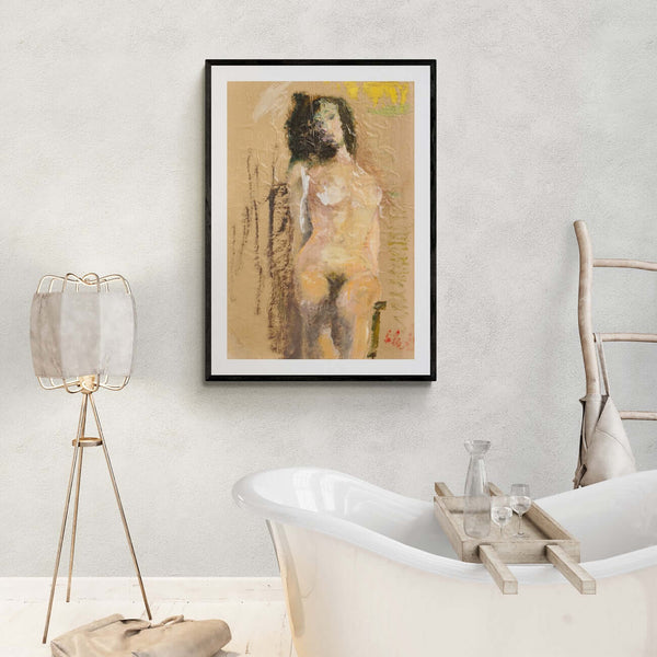 Essenza femminile - Opera d'arte ambientata in casa per ispirare l'arredamento.