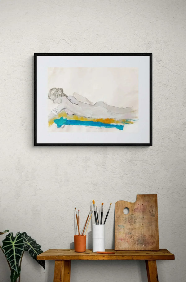 Giallo e azzurro - Original Italian Portrait - Fondazione Gottarelli Italian Art