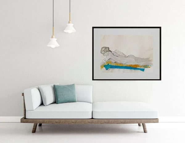 Giallo e azzurro - Original Italian Portrait - Fondazione Gottarelli Italian Art