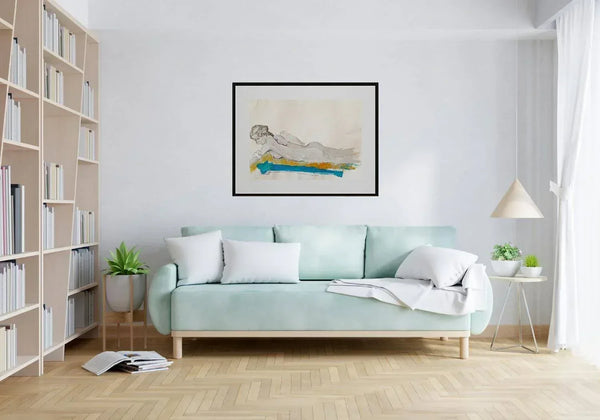 Giallo e azzurro - Original Italian Portrait - Fondazione Gottarelli Italian Art