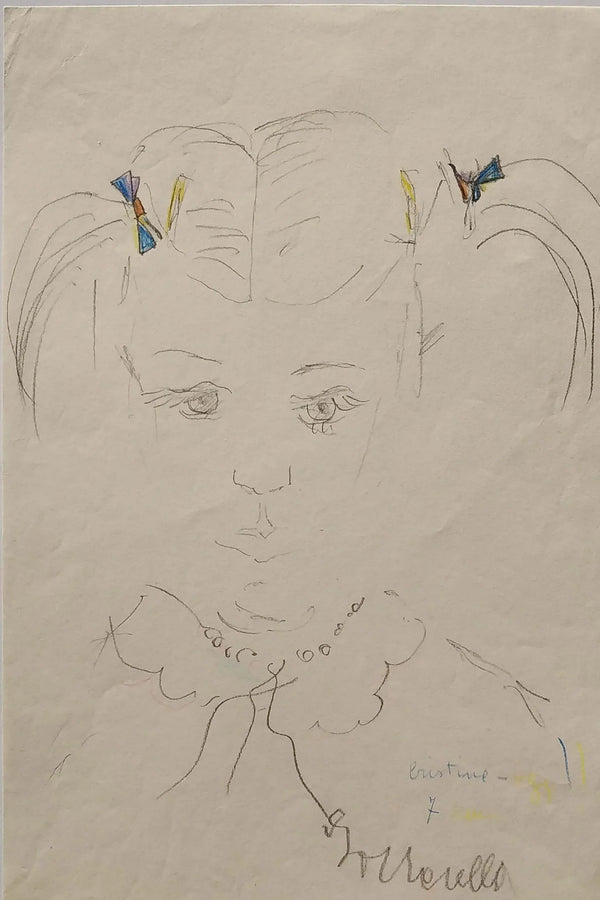 I due nastri - Original Italian Portrait - Fondazione Gottarelli Italian Art