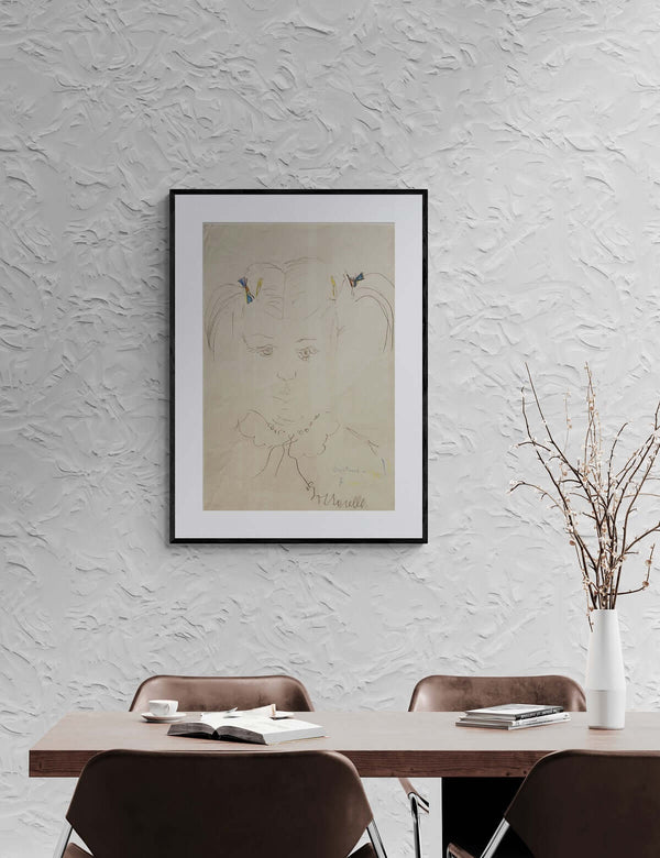 I due nastri - Vista del quadro in contesto abitativo per idee di arredamento.