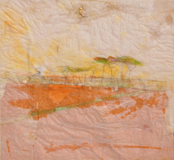 I sedici pini - Vista dell'opera d'arte senza cornice, certificazione inclusa.