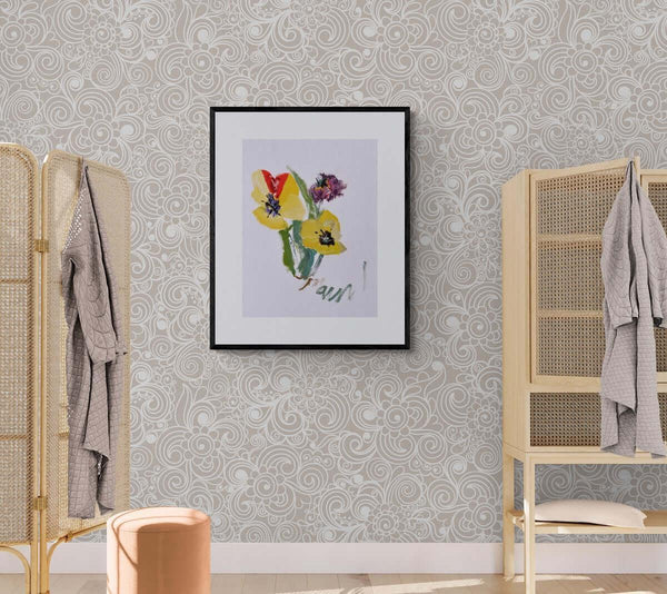 I tulipani - Original Italian Floral Painting - Fondazione Gottarelli Italian Art