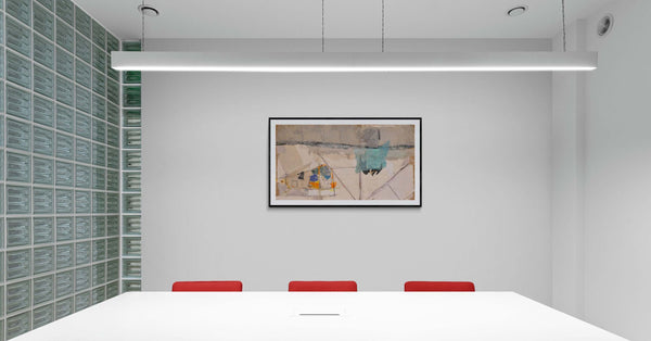 Il cielo della neve - Dipinto che evoca la contemplazione in un meraviglioso collage di neve.