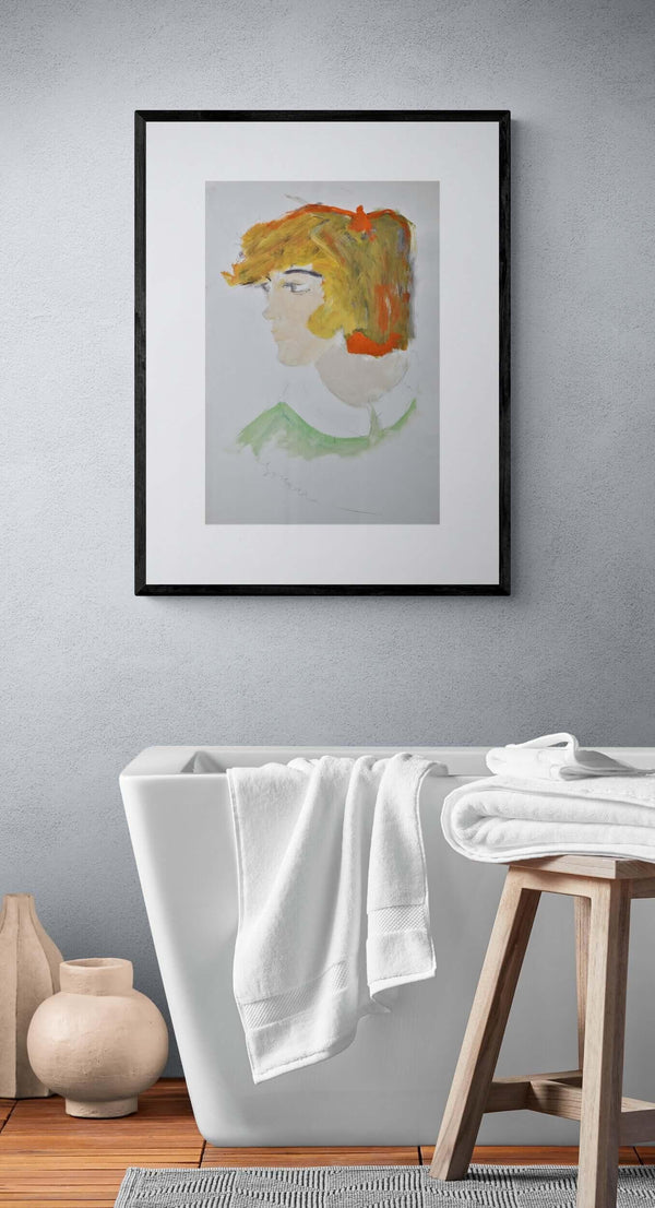 Il colletto bianco - Original Italian Portrait - Fondazione Gottarelli Italian Art