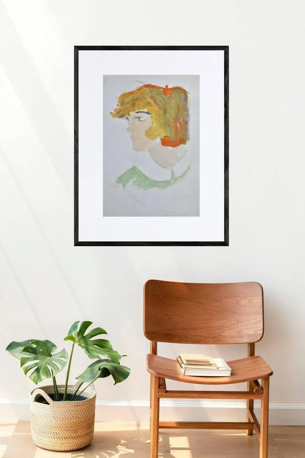 Il colletto bianco - Original Italian Portrait - Fondazione Gottarelli Italian Art