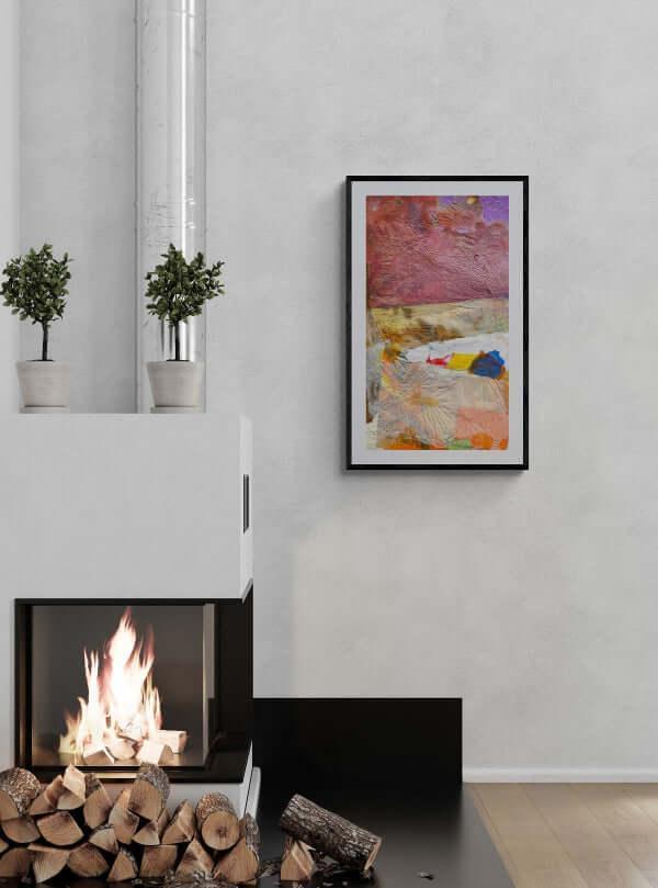 Il colore del cielo - Original Italian Collage - Fondazione Gottarelli Italian Art