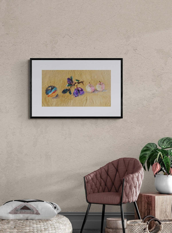 Il colore delle prugne - Original Italian Still Life - Fondazione Gottarelli Italian Art