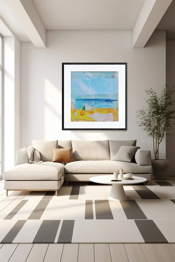 Il mare è una linea – Original Abstract Painting - Fondazione Gottarelli Italian Art