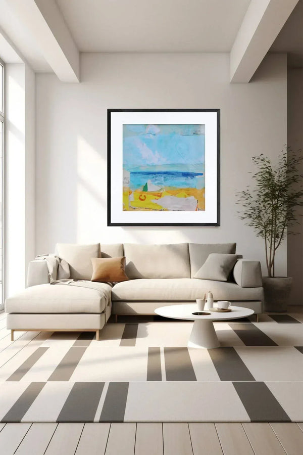 Il mare è una linea – Original Abstract Painting - Fondazione Gottarelli Italian Art