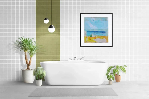 Il mare è una linea – Original Abstract Painting - Fondazione Gottarelli Italian Art