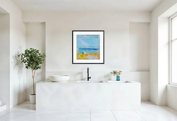 Il mare è una linea – Original Abstract Painting - Fondazione Gottarelli Italian Art