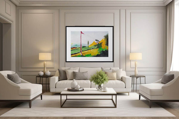 Il pendio - Paesaggio collinare con pendio in primo piano, terreno inclinato con vegetazione, prospettiva naturale del rilievo