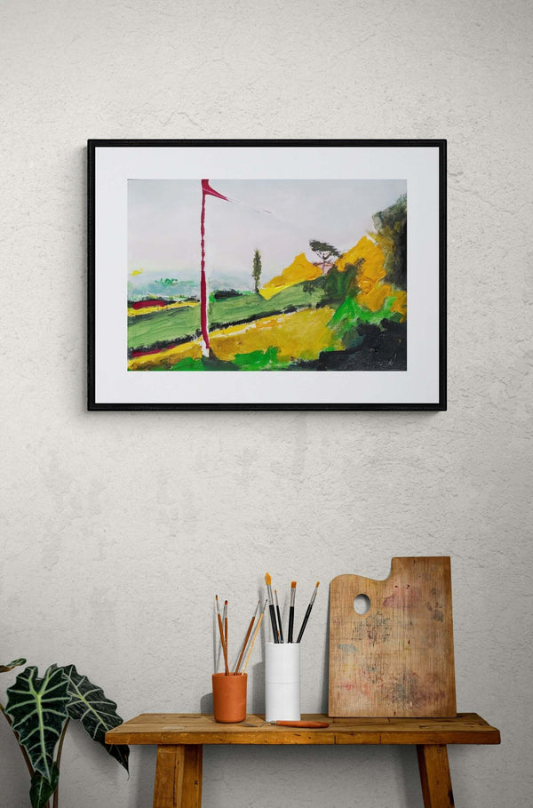 Il pendio – Original Italian Painting - Fondazione Gottarelli Italian Art